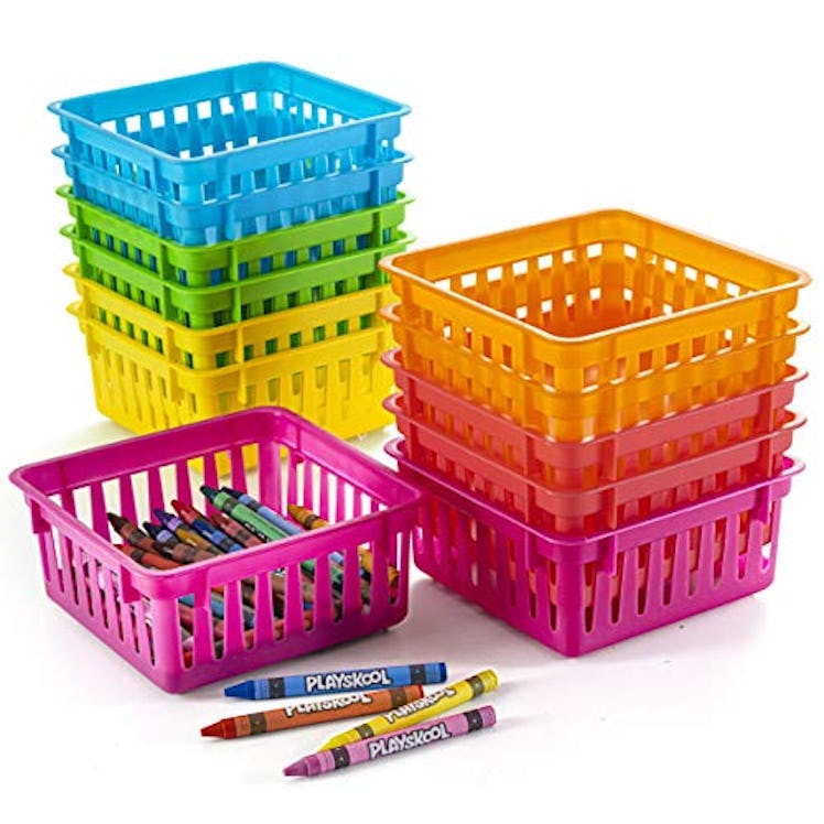 Prextex Classroom Storage Baskets (6-Pack)