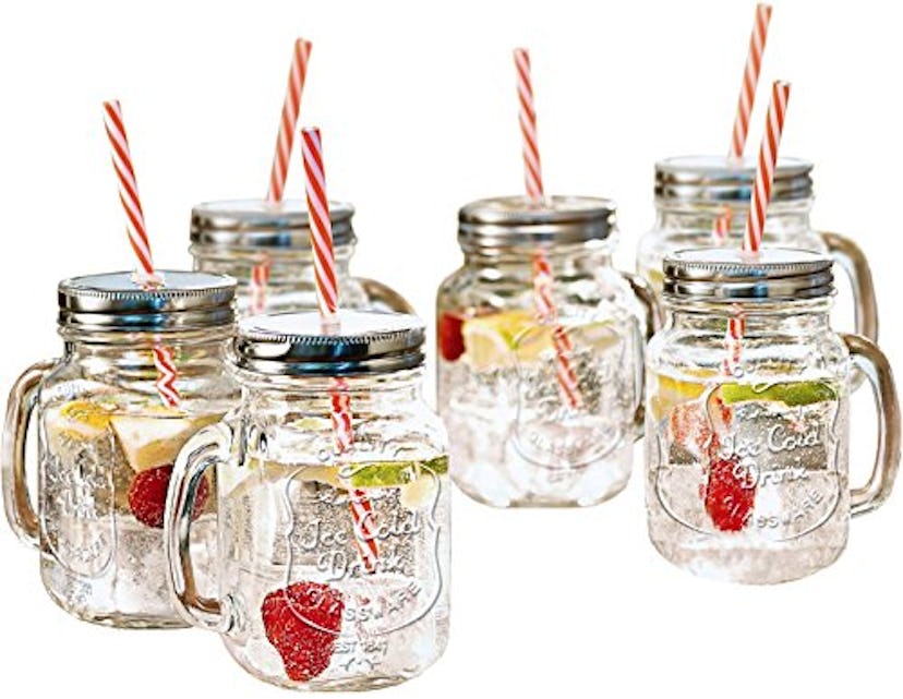 Estilo Mason Jar Mugs (Set of 6)