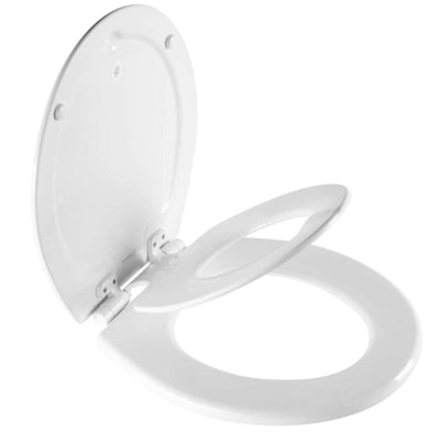 The Mayfair NextStep2 Toilet Seat with Built-In Potty Training Seat is a great product to make a bat...