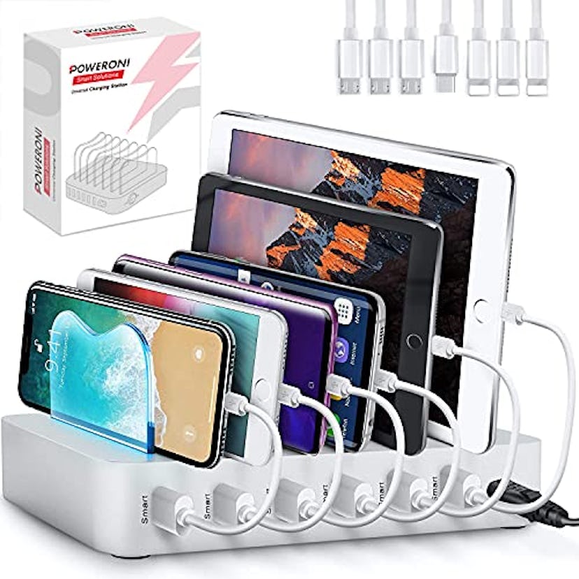 Poweroni 6-Port USB Charging Station Dock