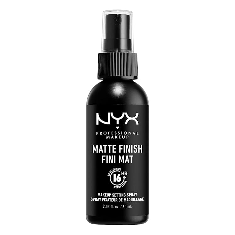 NYX Matte Finish Fini Mat Makeup Setting Spray is the best setting spray for acne prone skin