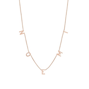 BYCHARI spaced letter necklace