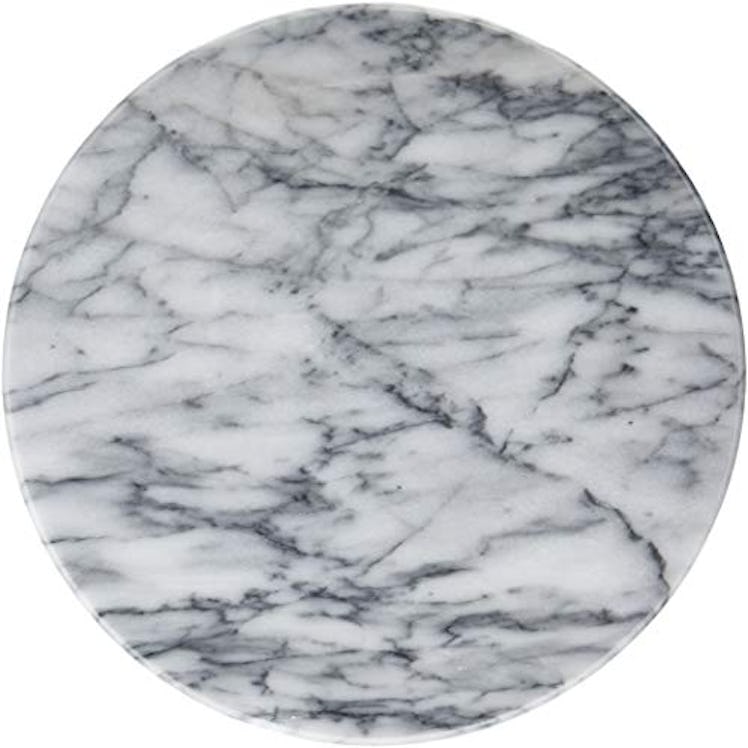 Greenco White Marble Lazy Susan