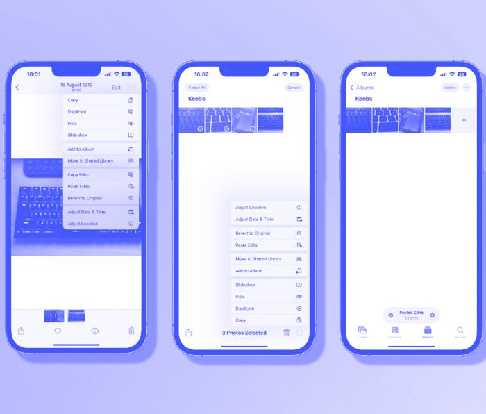How to batch edit photos and paste edits with iOS 16
