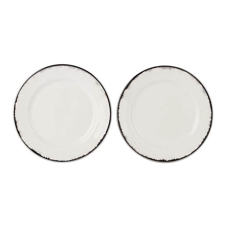 Silver Eclipse Plain Plate Set