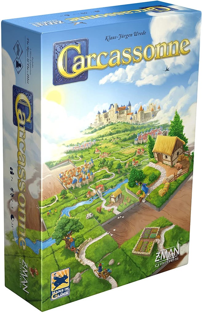 Carcassonne is a medieval strategy game for adults.