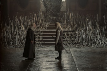 Paddy Considine as King Viserys I Targaryen and Matt Smith as Daemon Targaryen in HBO’s House of the...