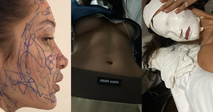 Bella Hadid's IG pictures.