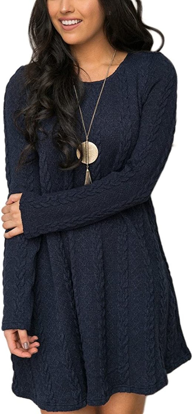 Mansy Knitted Crew-Neck Dress