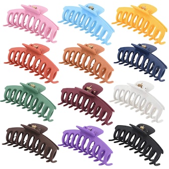 LuSeren Large Claw Clips (12-Pack)
