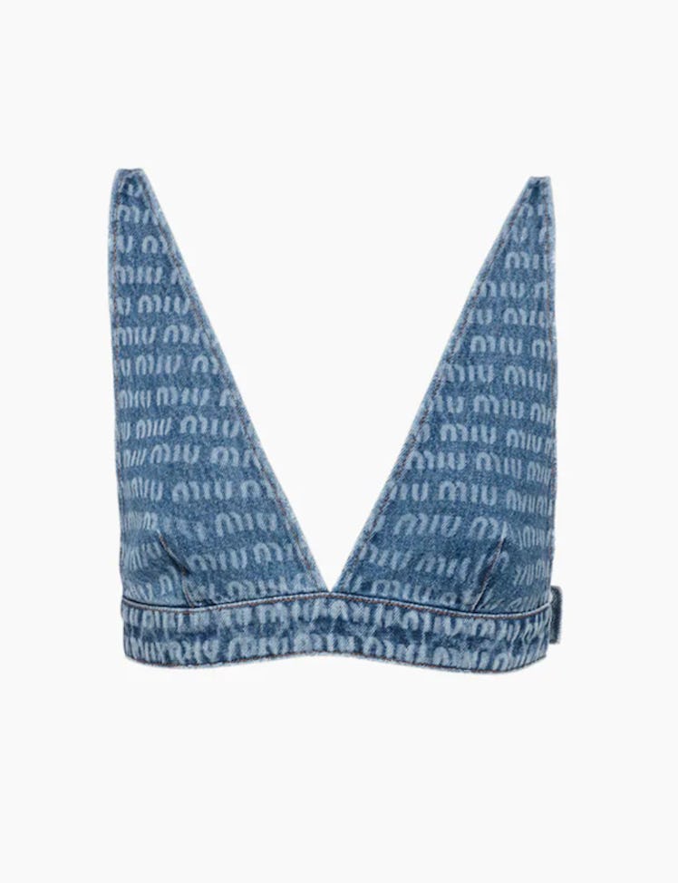 Denim Bralette Top