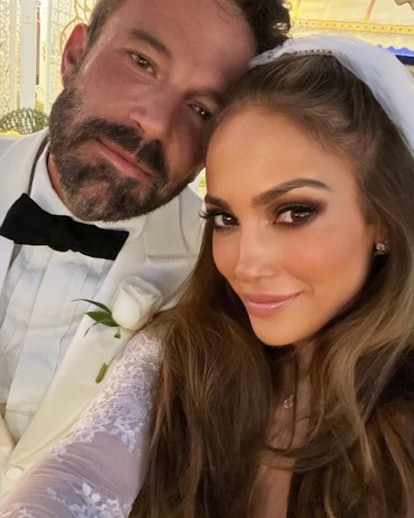Ben Affleck and Jennifer Lopez on their wedding day