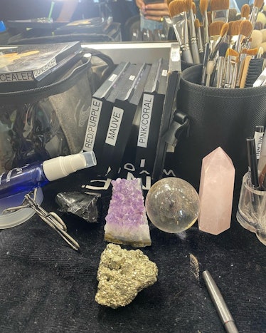 Bella Hadid's crystals. 