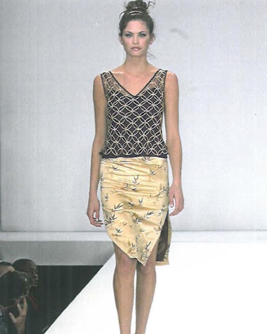 A look from Vivienne Tam's spring 1997 fashion show