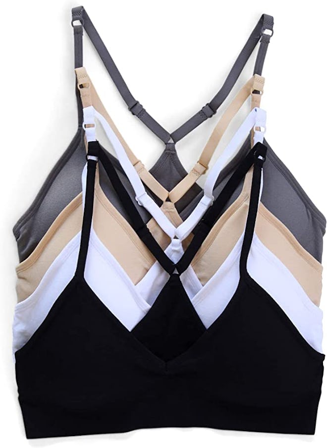 Kalon Racerback Wireless Sports Bras (4-Pack)