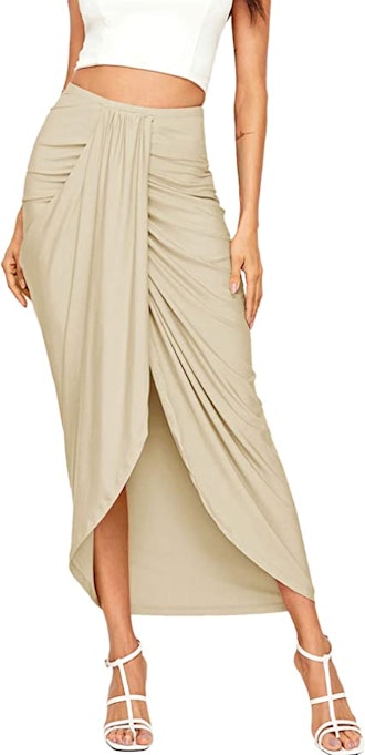 SheIn Asymmetrical Draped Skirt