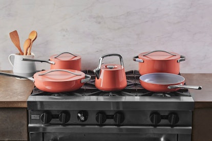 Caraway's new Tea Kettle is like a work of art for your stove