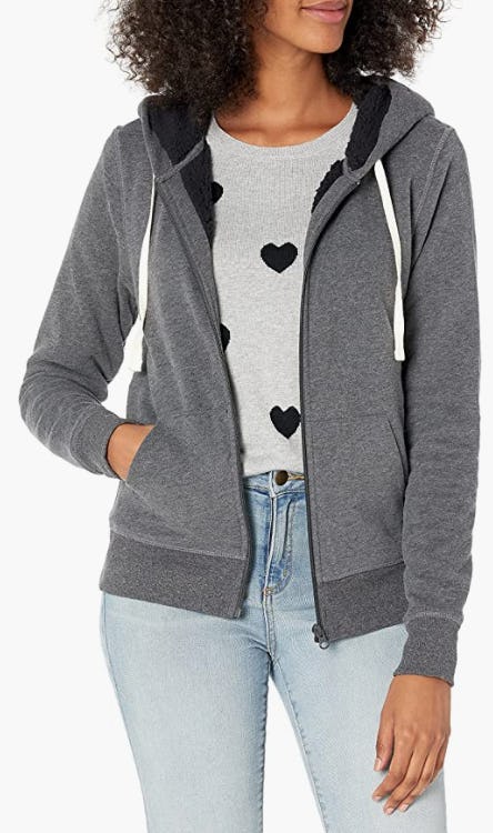 Amazon Essentials Sherpa-Lined Fleece Full-Zip Hooded Jacket