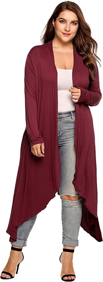 Zeagoo Plus Size Sweater Duster