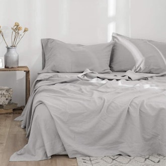 These cotton-linen blend sheets are durable and soft.