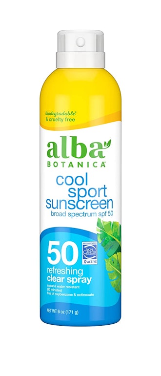  Alba Botanica Cool Sport Sunscreen is the best clear sunscreen.