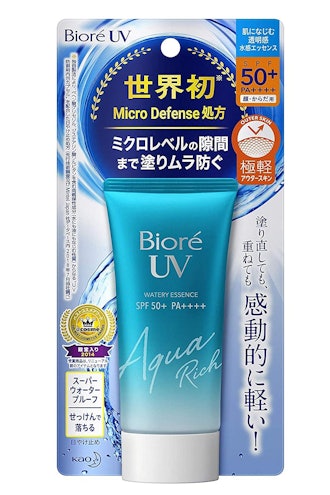 Bioré UV Watery Essence SPF 50+ PA++++ is the best clear sunscreen