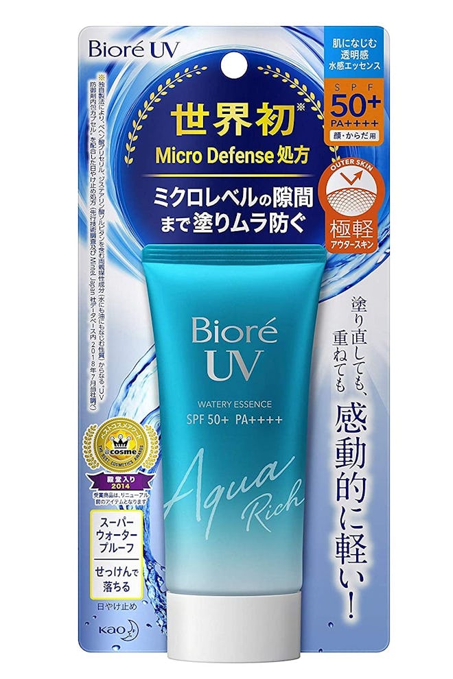 Bioré UV Watery Essence SPF 50+ PA++++ is the best clear sunscreen