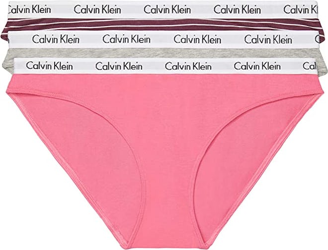 Calvin Klein Carousel Logo Cotton Stretch Bikini Panties (3-Pack)