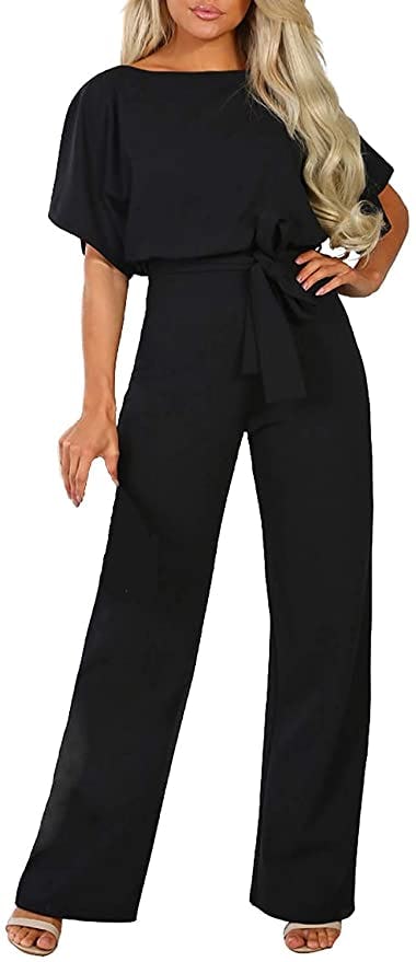 Happy Sailed Belted Wide Leg Jumpsuit