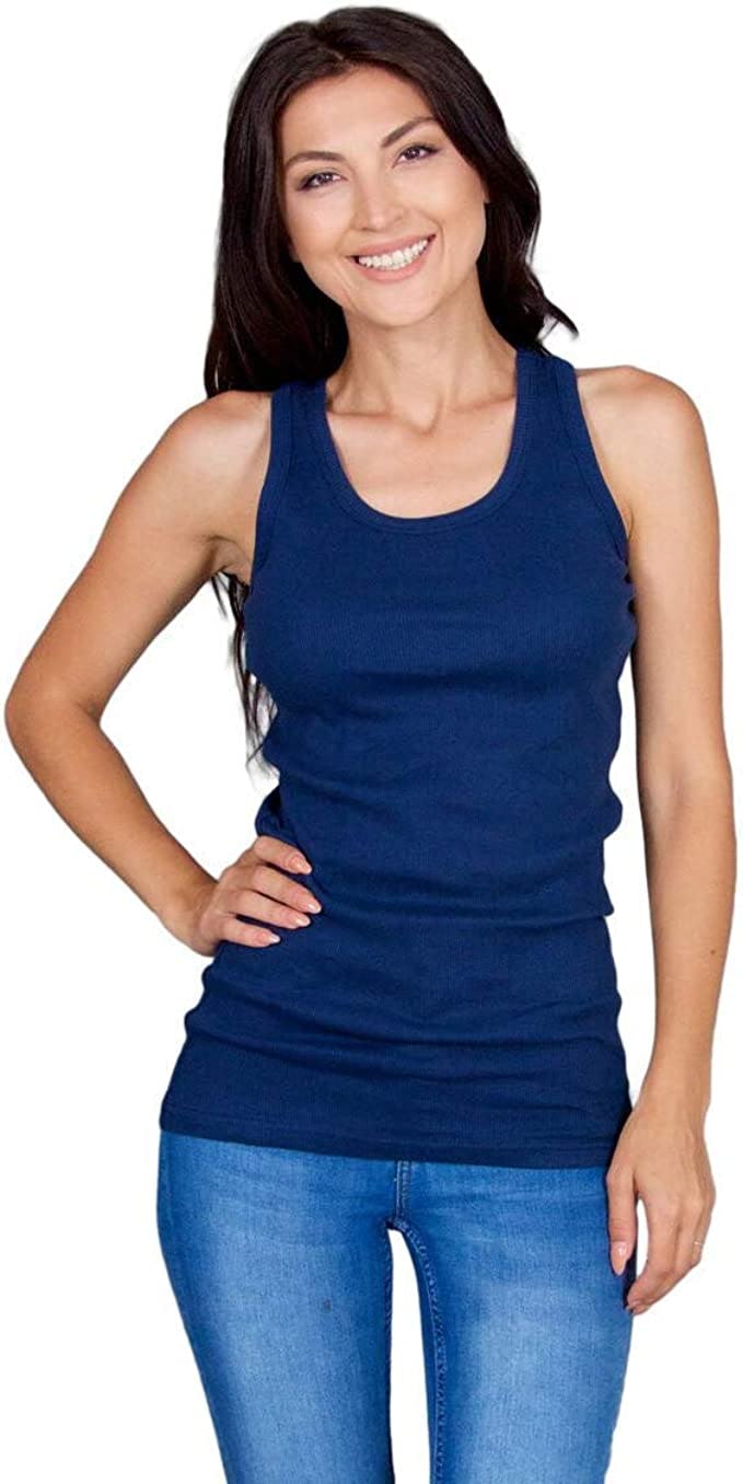 Emprella Ribbed Racerback Tank Tops (4-Pack)