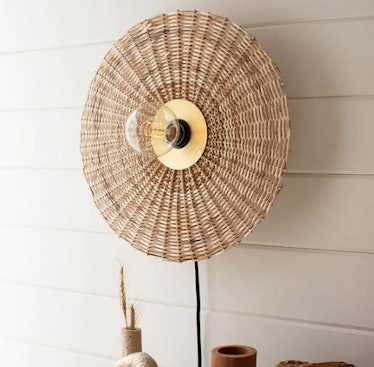 Rattan Wall Sconce Lamp