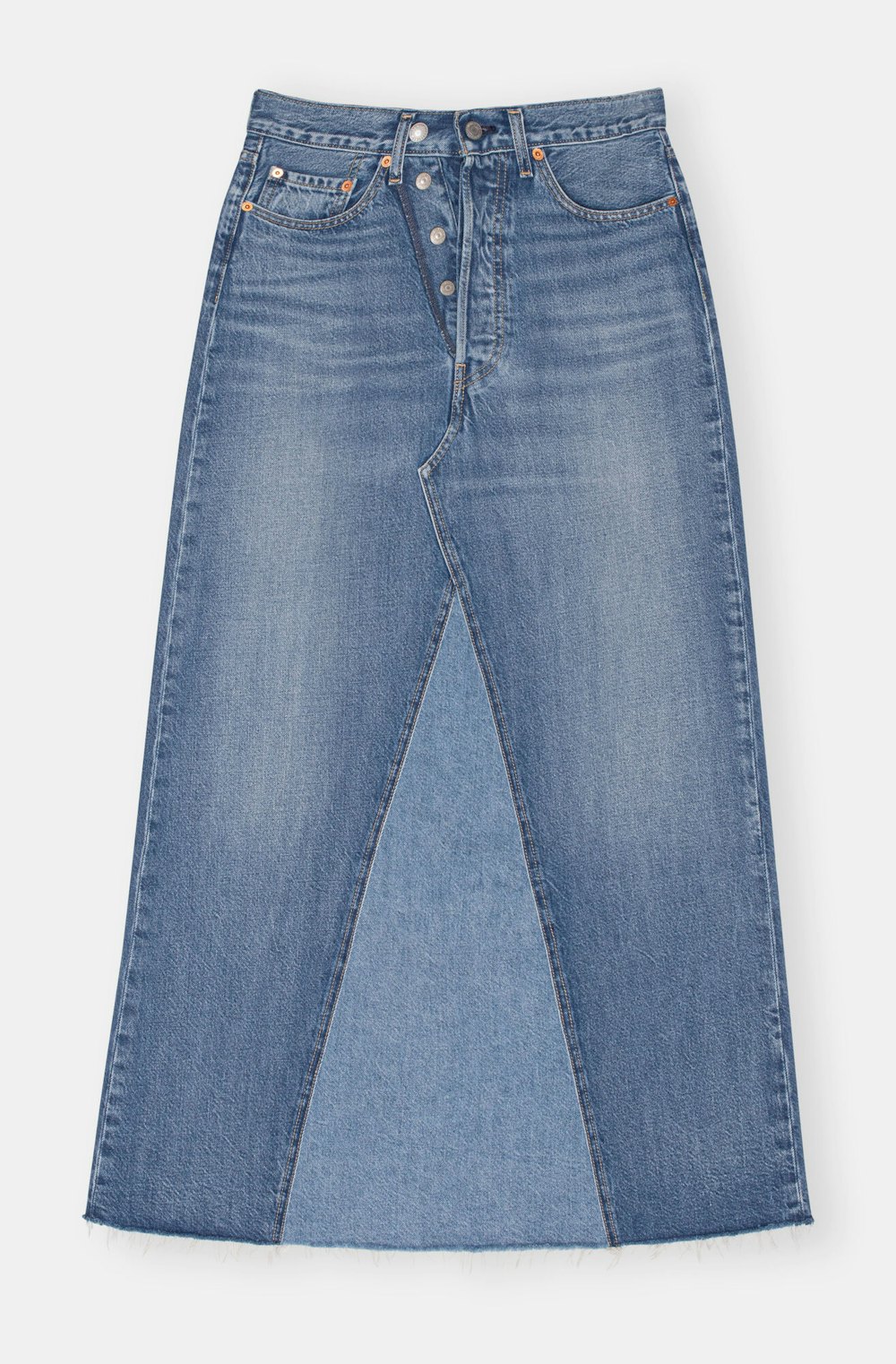 Denim Skirts End 2022 on a High (and Long) Note