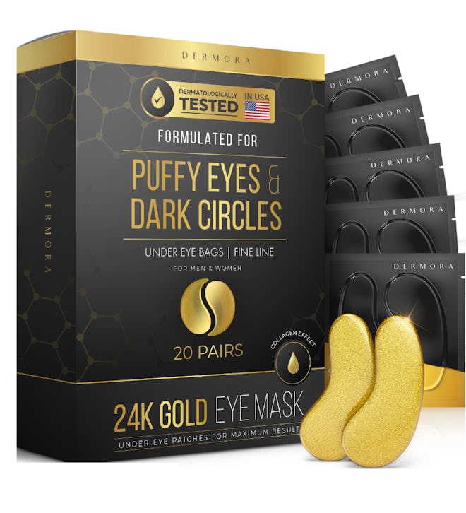 DERMORA 24K Gold Eye Mask (20 Pairs)