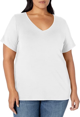 Amazon Essentials Plus Size V-Neck T-Shirt