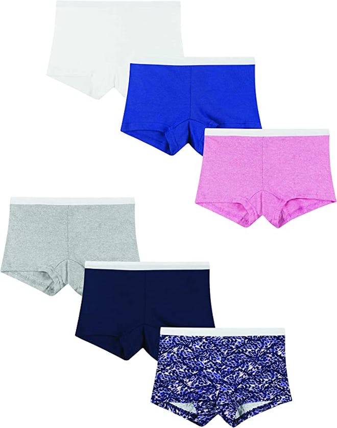 Hanes Sporty Cotton Boyshort Underwear (6-Pack)