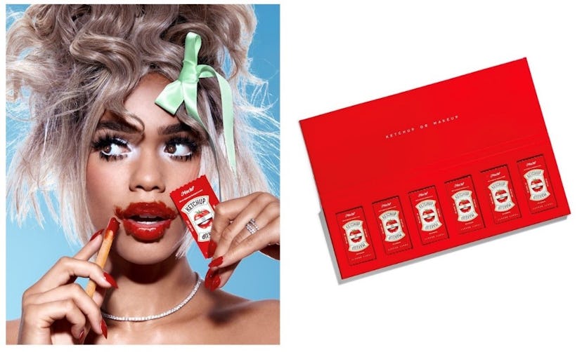 The new Fenty x MSCHF collab has lip gloss in ketchup packets.