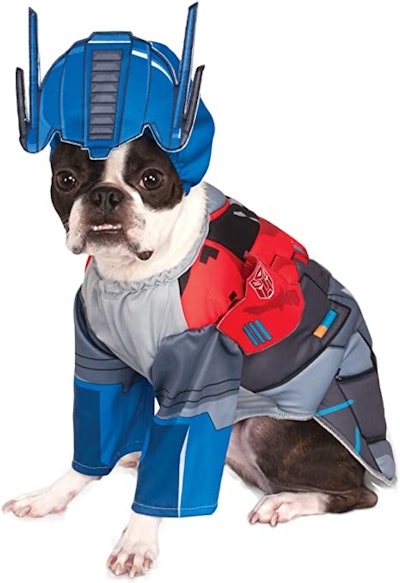 A Transformers dog and baby Halloween costume will thrill your child.