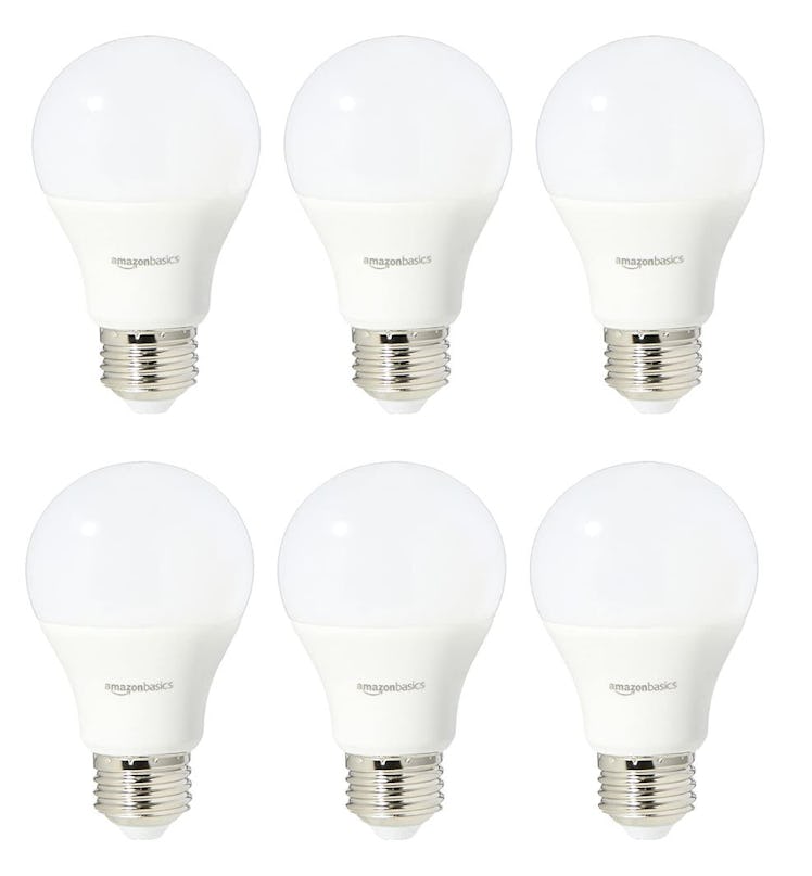 Amazon Basics Soft White LED Light Bulb (6-Pack)