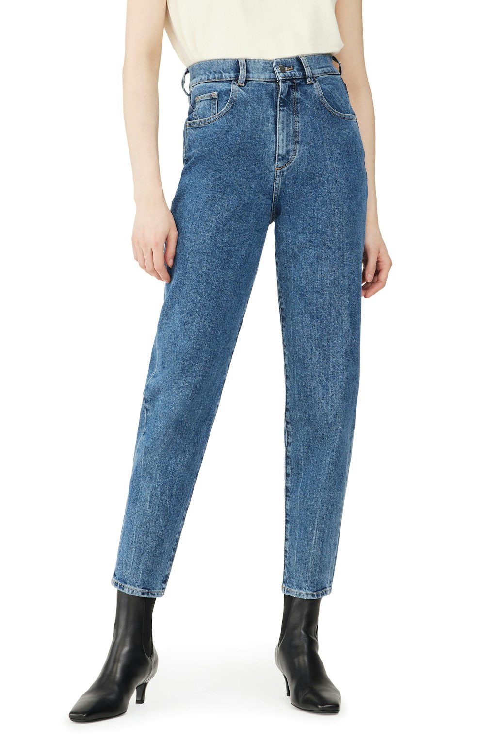 Sydney High Waist Tapered Barrel Jeans