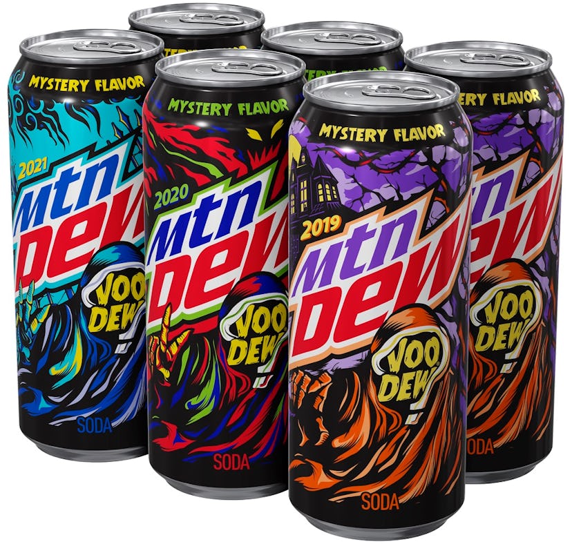 Here's what you need to know about Mountain Dew's Mystery Voo-Dew variety pack, including flavors, r...