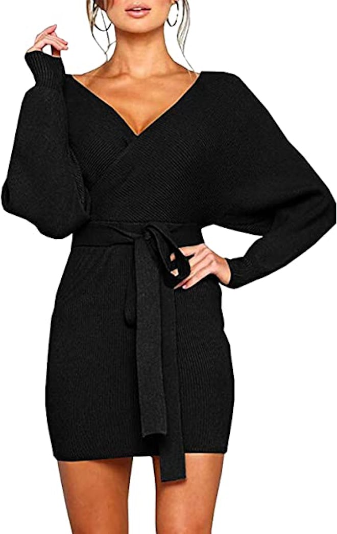 Mansy Batwing Sweater Dress