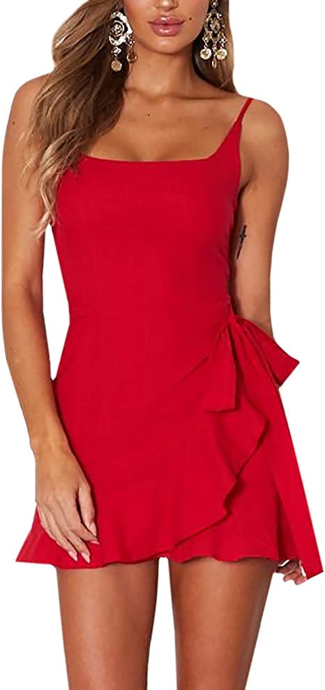 AIMCOO Ruffle Wrap Dress