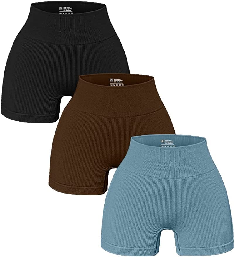 OQQ  Yoga Shorts (3-Pack)