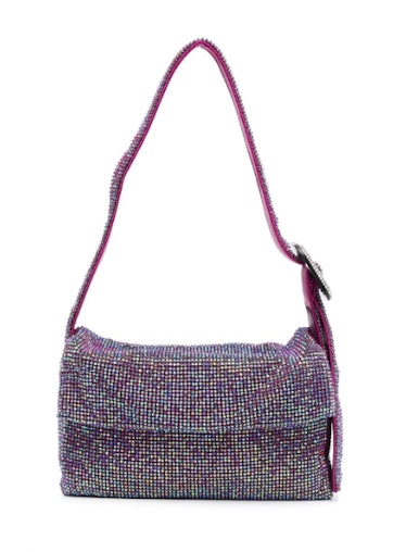 Gem-Embellished Shoulder Bag