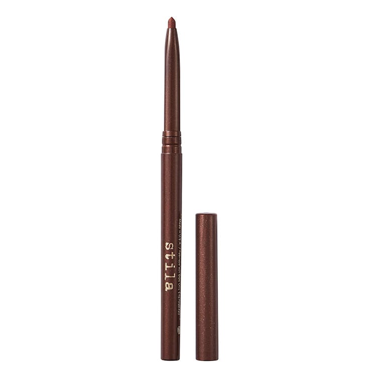 stila stay all day smudge stick waterproof eye liner in lionfish is the best copper eyeliner for blu...