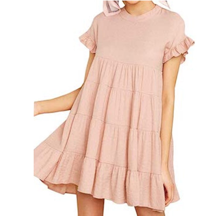 Joteisy Flowy Swing  Mini Dress