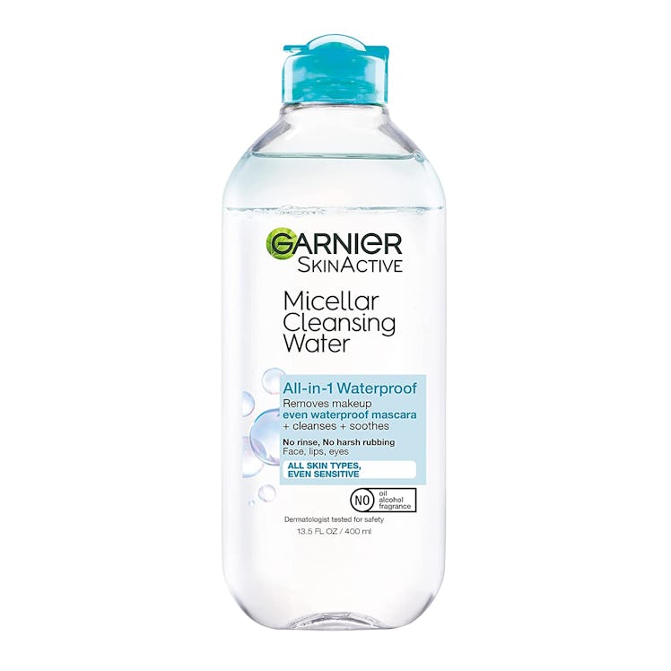 Garnier SkinActive Micellar Water All-in-1 Waterproof is the best for waterproof makeup.