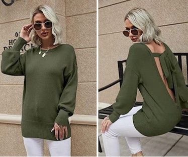 Chuanqi Backless Sweater