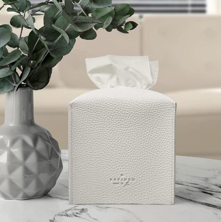 Carrotez PU Leather Tissue Box Cover