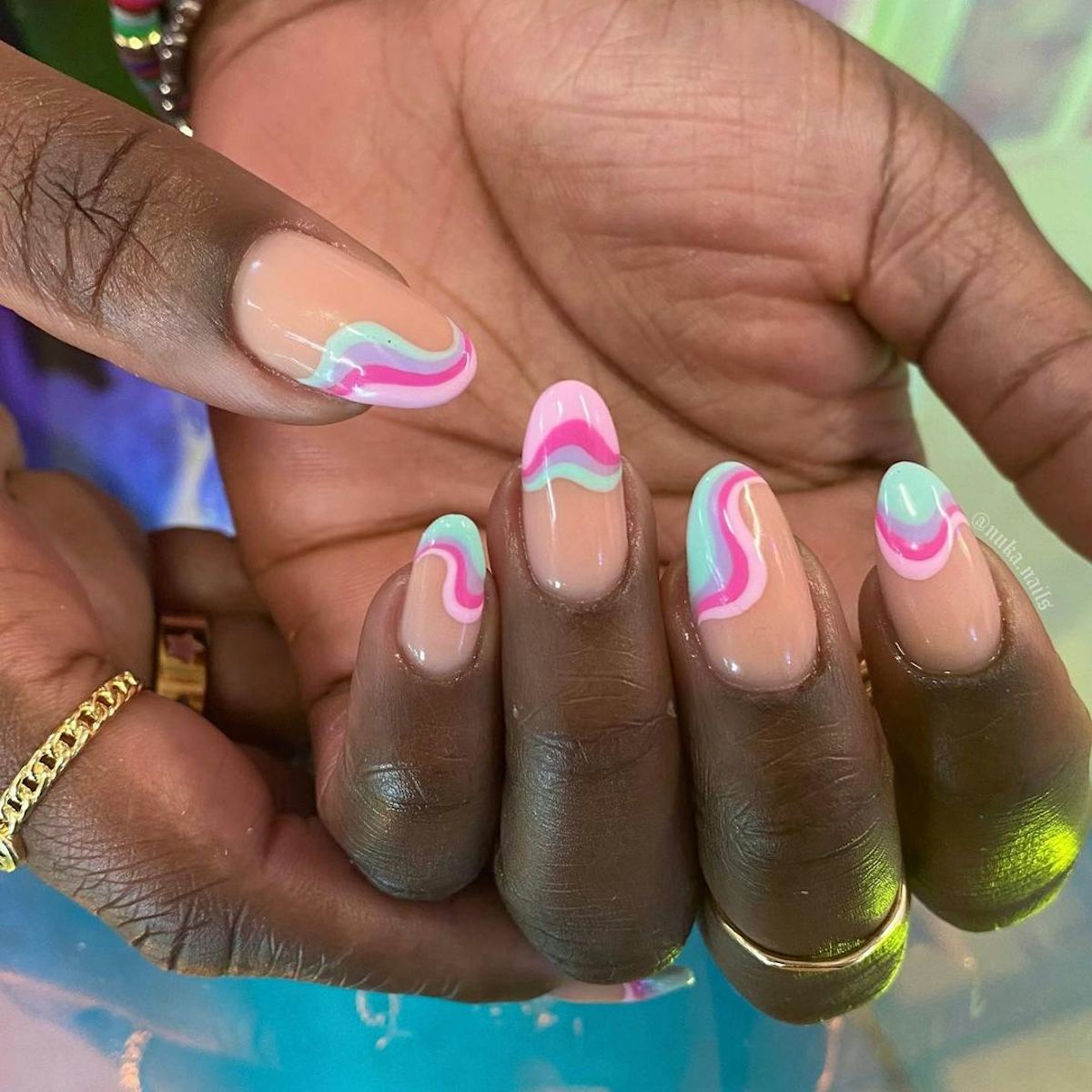 Easy Swirls for Stunning Abstract Nail Art